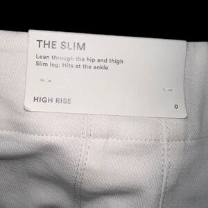 Ann Taylor White Slacks Straight leg style Petite size 0